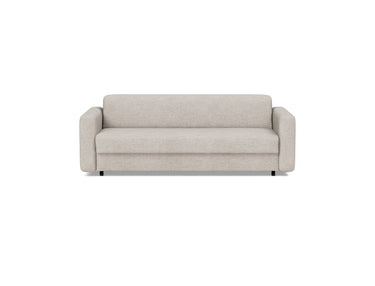 Killian 160 sovesofa med Spring madras i 471 Yuveno Sand, set forfra
