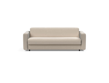 Killian 160 sovesofa med Dual madras i 612 Blida Sand Grey, set forfra