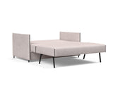 Luoma sovesofa i 300 Weda Sand, slået ud til seng