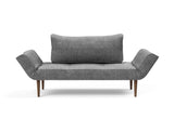 Zeal Styletto daybed i 563 Twist Charcoal, set forfra