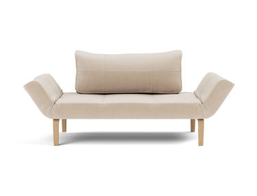 Zeal Bow daybed i 410 Esina Almond, set forfra