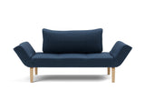 Zeal Bow daybed i 414 Esina Indigo Blue, set forfra