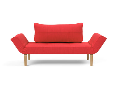 Zeal Bow daybed i 511 Elegance Red, set forfra