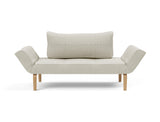 Zeal Bow daybed i 527 Mixed Dance Natural, set forfra