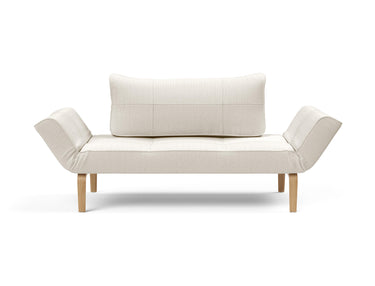 Zeal Bow daybed i 531 Bouclé Off White, set forfra