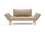 Zeal Bow daybed i 587 Phobos Mocha, set forfra