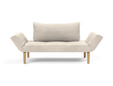 Zeal Bow daybed i 594 Corduroy Ivory, set forfra