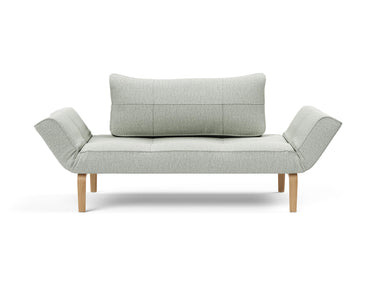 Zeal Bow daybed i 888 Mozart Slate Brown, set forfra