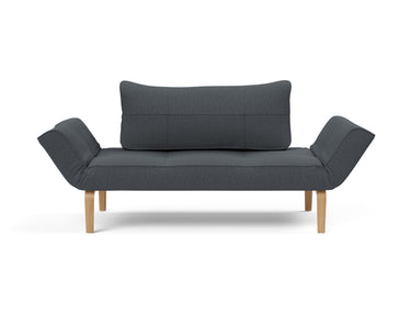 Zeal Bow daybed i 894 Mozart Grey Bronze, set forfra