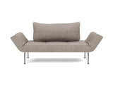 Zeal Laser daybed i 472 Yuveno Warm Grey, set forfra