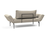 Zeal Laser daybed i 539 Bouclé Beige, set skråt bagfra