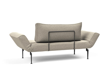 Zeal Laser daybed i 539 Bouclé Beige, set skråt bagfra