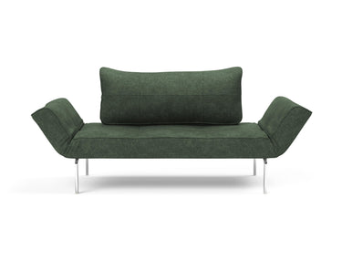 Zeal Straw daybed i 281 Avella Pine Green, set forfra