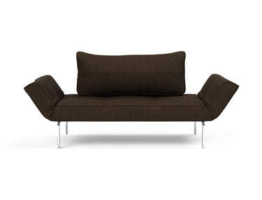 Zeal Straw daybed i 358 Taura Chocco, set forfra