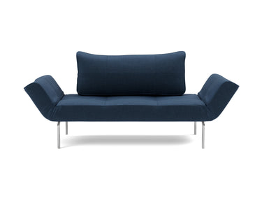 Zeal Straw daybed i 414 Esina Indigo Blue, set forfra