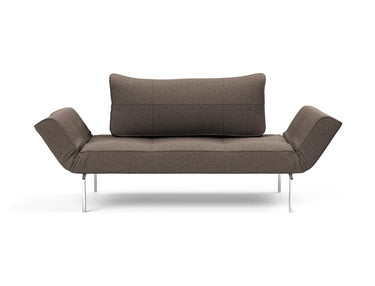 Zeal Straw daybed i 530 Bouclé Taupe, set forfra