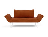 Zeal Straw daybed i 595 Corduroy Burnt Orange, set forfra