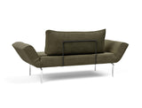 Zeal Straw daybed i 316 Cordufine Pine Green, set skråt bagfra