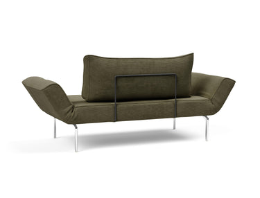 Zeal Straw daybed i 316 Cordufine Pine Green, set skråt bagfra