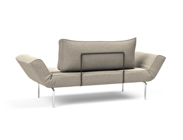 Zeal Straw daybed i 539 Bouclé Beige, set skråt bagfra