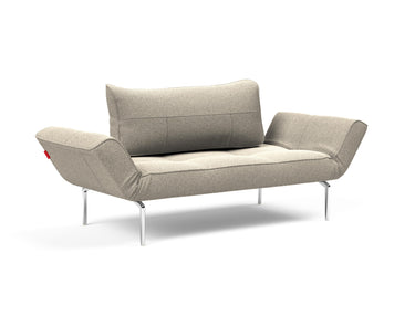 Zeal Straw daybed i 539 Bouclé Beige, set skråt forfra