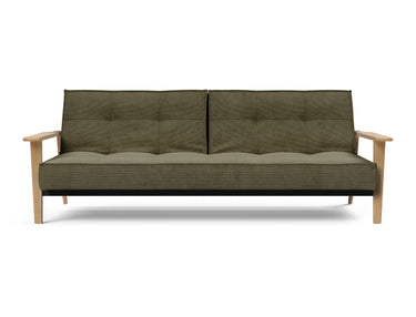 Splitback Frej sovesofa i 316 Cordufine Pine Green, set forfra