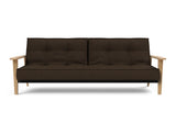 Splitback Frej sovesofa i 358 Taura Chocco, set forfra
