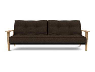 Splitback Frej sovesofa i 358 Taura Chocco, set forfra