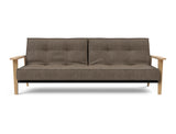 Splitback Frej sovesofa i 411 Esina Cedar Brown, set forfra