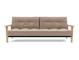 Splitback Frej sovesofa i 417 Esina Mocha, set forfra