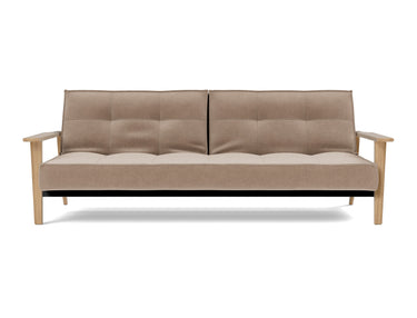 Splitback Frej sovesofa i 417 Esina Mocha, set forfra