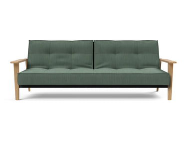Splitback Frej sovesofa i 518 Elegance Green, set forfra