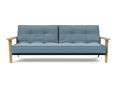 Splitback Frej sovesofa i 525 Mixed Dance Light Blue, set forfra
