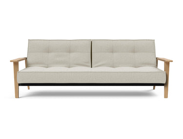 Splitback Frej sovesofa i 527 Mixed Dance Natural, set forfra