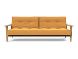Splitback Frej sovesofa i 536 Bouclé Ochre, set forfra