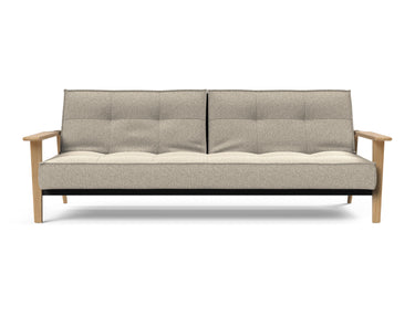 Splitback Frej sovesofa i 539 Bouclé Beige, set forfra