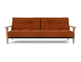 Splitback Frej sovesofa i 595 Corduroy Burnt Orange, set forfra