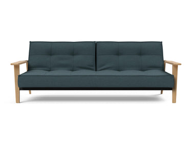 Splitback Frej sovesofa i 851 Mahoga Dark Blue, set forfra