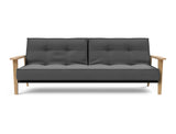 Splitback Frej sovesofa i 852 Mahoga Seal Grey, set forfra