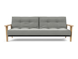Splitback Frej sovesofa i 853 Mahoga Dove Grey, set forfra