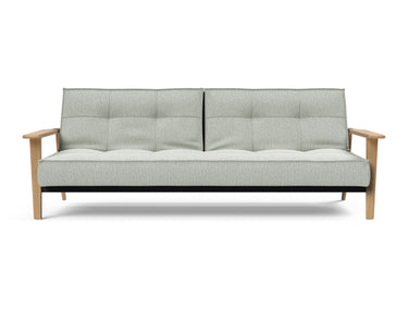 Splitback Frej sovesofa i 888 Mozart Slate Brown, set forfra