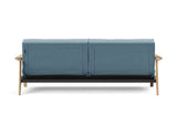 Splitback Frej sovesofa i 525 Mixed Dance Light Blue, set bagfra