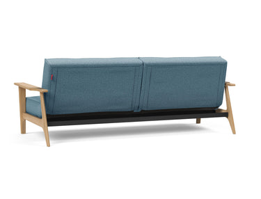 Splitback Frej sovesofa i 525 Mixed Dance Light Blue, set skråt bagfra