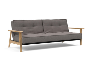 Splitback Frej sovesofa i 521 Mixed Dance Grey, set skråt forfra