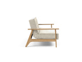 Splitback Frej sovesofa i 357 Taura Off White, set fra siden