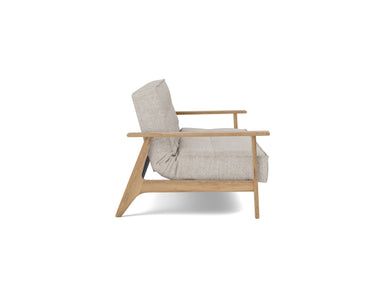 Splitback Frej sovesofa i 471 Yuveno Sand, set fra siden