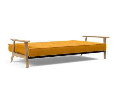 Splitback Frej sovesofa i 507 Elegance Burned Curry, slået ud til seng