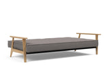 Splitback Frej sovesofa i 521 Mixed Dance Grey, slået ud til seng