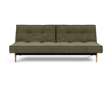 Splitback Eik sovesofa i 316 Cordufine Pine Green, set forfra