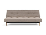 Splitback Eik sovesofa i 318 Cordufine Beige, set forfra